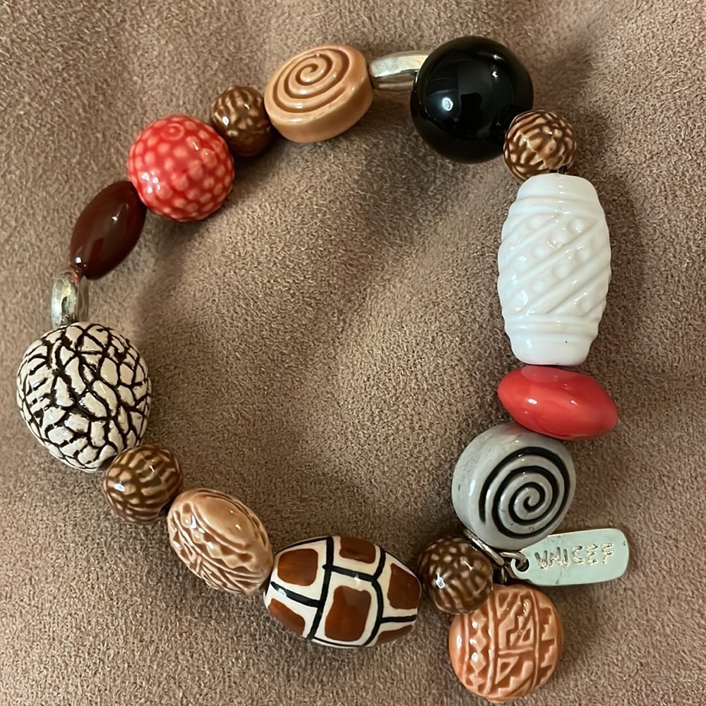 UNICEF vintage beaded bracelet